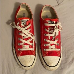 Red low top Converse